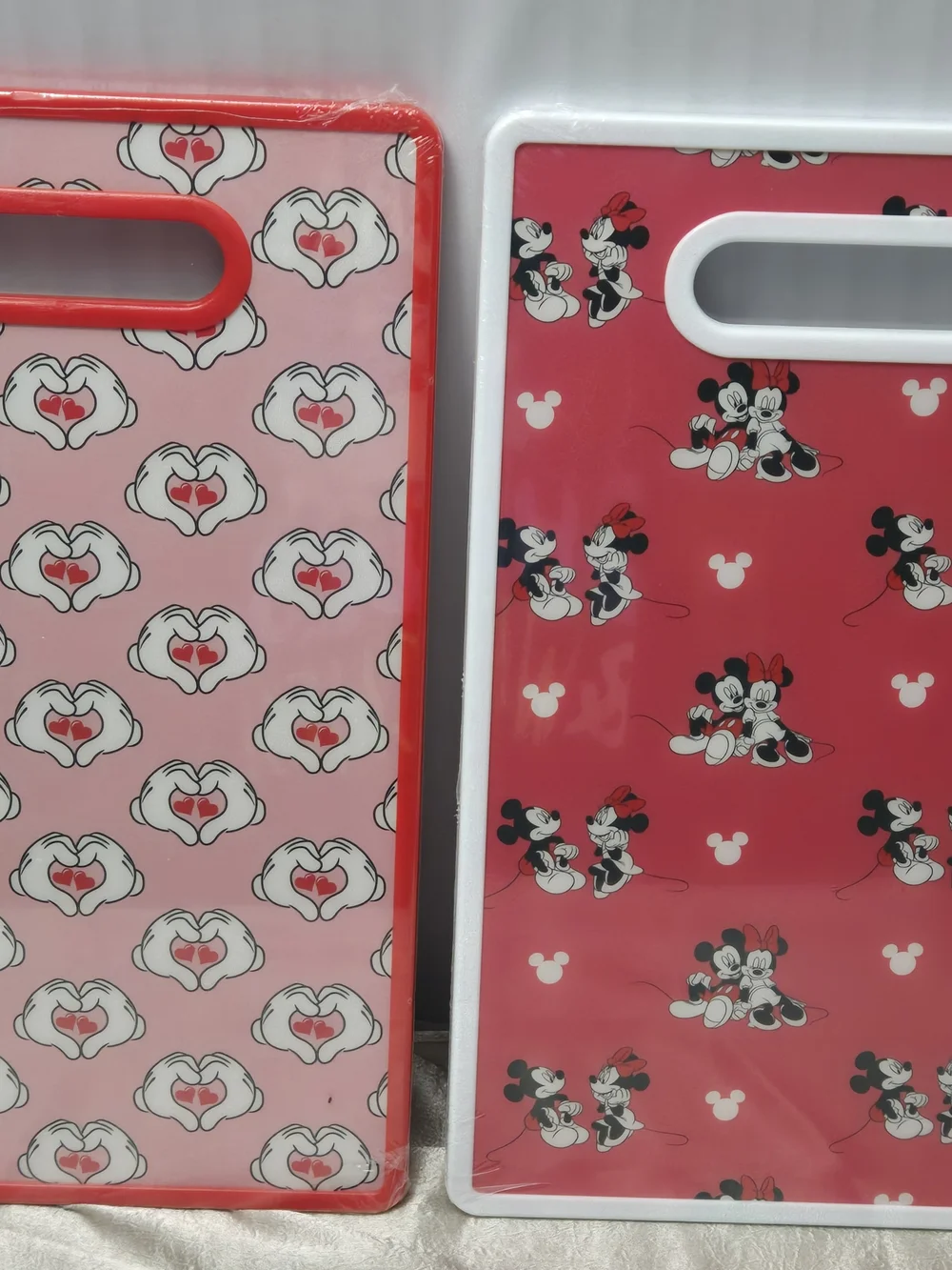 Disney Mickey & Minnie Pink Cutting Boards (Set of 2)